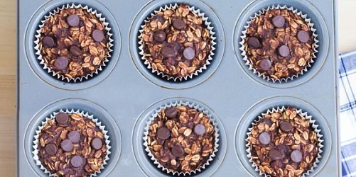 Chocolate Oatmeal Breakfast Cupcakes