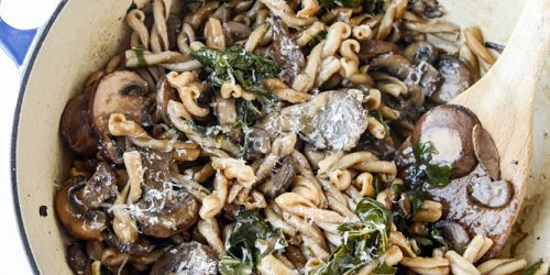 Mushroom & Swiss Chard Pasta