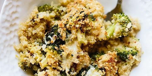 Broccoli Quinoa Gratin