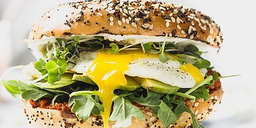 Romesco Breakfast Bagel Sandwich 