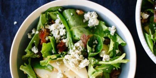 Pear, Date & Walnut Salad with Blue Cheese
