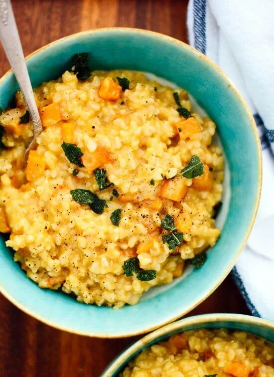 Roasted Butternut Squash Risotto Soup