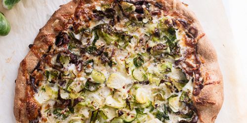 Brussel Sprout & Balsamic Red Onion Pizza