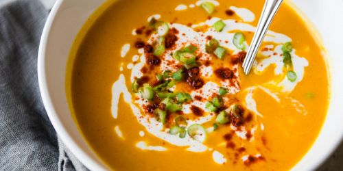 Sweet Potato & Roasted Red Pepper Soup