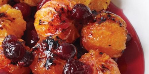 Candied Cranberries and Mandarin Oranges