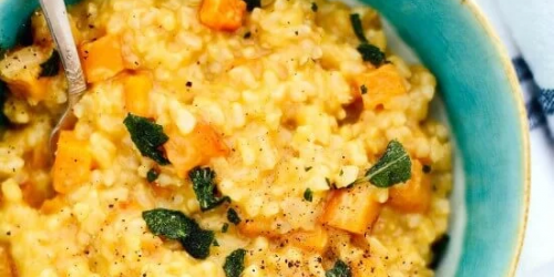 Roasted Butternut Squash Risotto Soup
