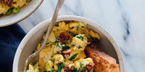 The Creamiest Scrambled Eggs (with Goat Cheese