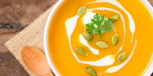 Butternut Squash Soup with Coconut Milk & Ginger