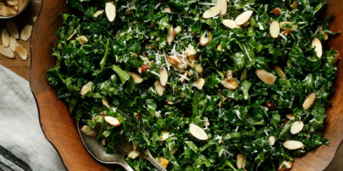 Kale Salad with Lemon Garlic Dressing