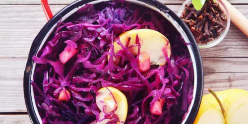 Braised Red Cabbage with Apples