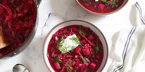 Rustic Red Beet Borscht