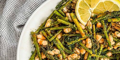 Grilled Asparagus & White Bean Salad