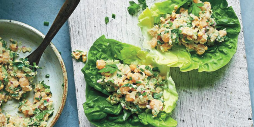 Chickpea Salad Lettuce Wraps