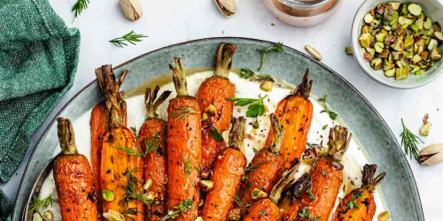 Roasted Carrots with Whipped Feta