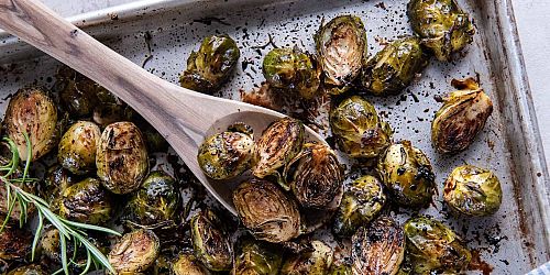 Roasted Brussels Sprouts with Balsamic Glaze