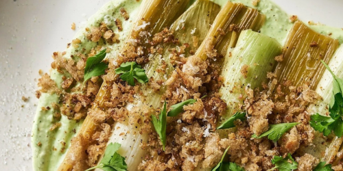 Braised Leeks with Crème Fraîche