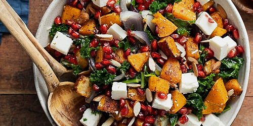 Kale & Roasted Butternut Squash Salad 