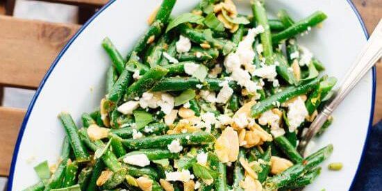 Green Bean Salad with Toasted Almonds & Feta