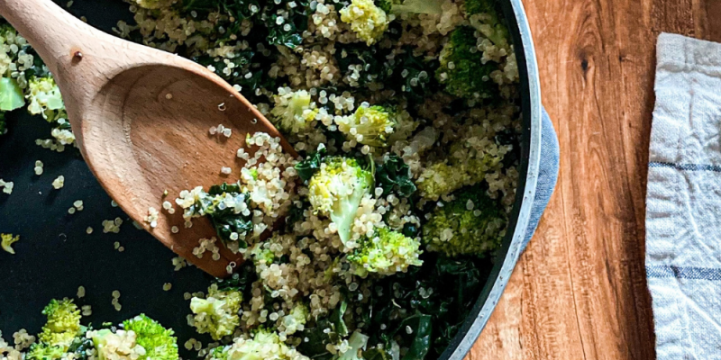 Broccoli and Kale Quinoa